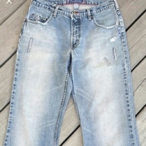 Mens silver jeans